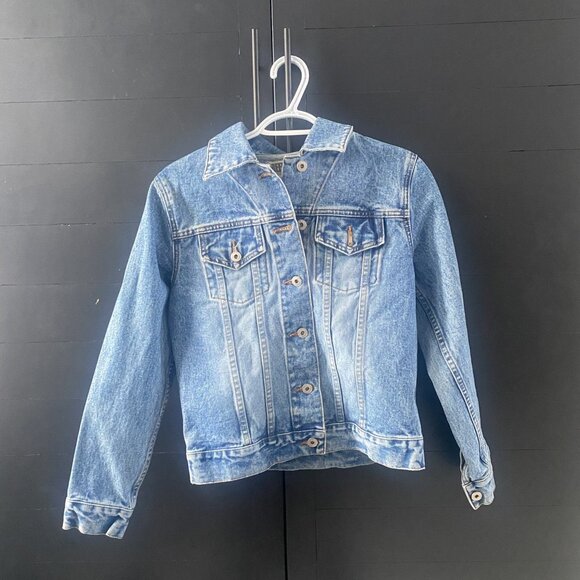 Large Reflect Jeans Denim Jacket - Picture 1 of 3